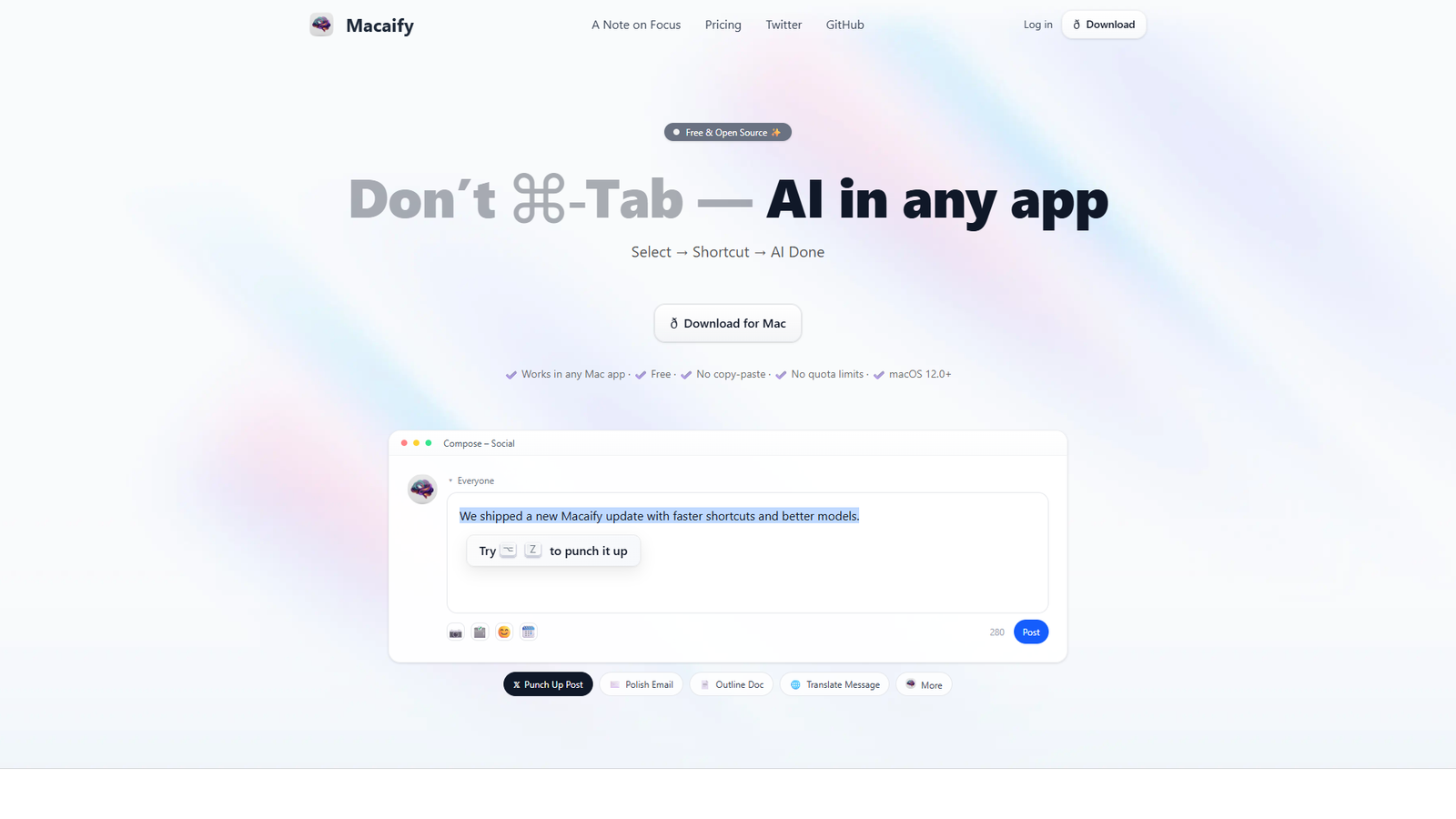 Macaify — интерфейс нейросети Macaify — интерфейс нейросети