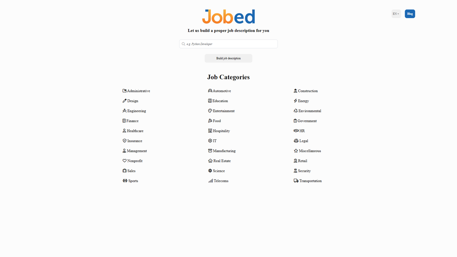 Jobed — интерфейс нейросети Jobed — интерфейс нейросети