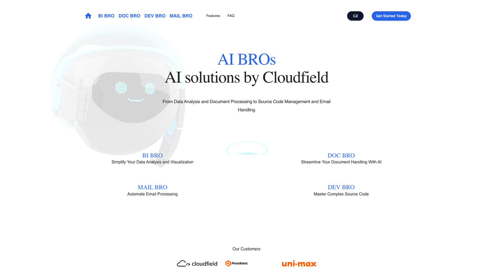 AI BROs — интерфейс нейросети