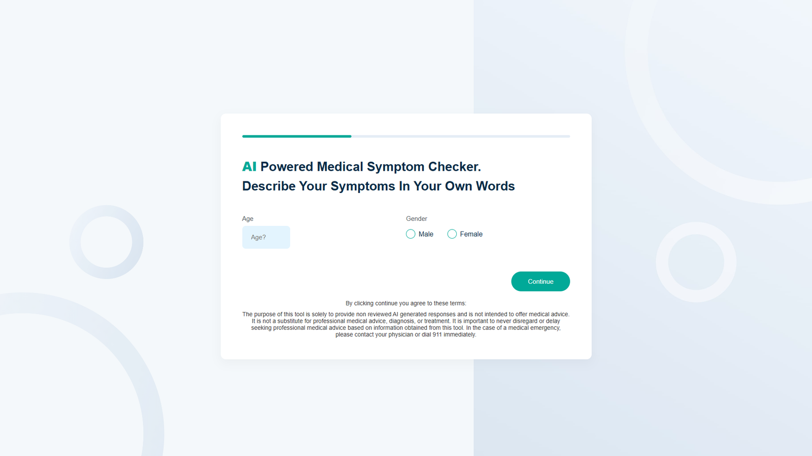 SymptomChecker.io — интерфейс нейросети SymptomChecker.io — интерфейс нейросети