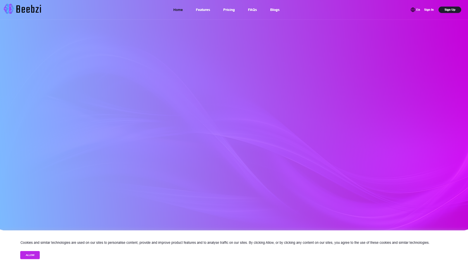 Beebzi.AI — интерфейс нейросети Beebzi.AI — интерфейс нейросети