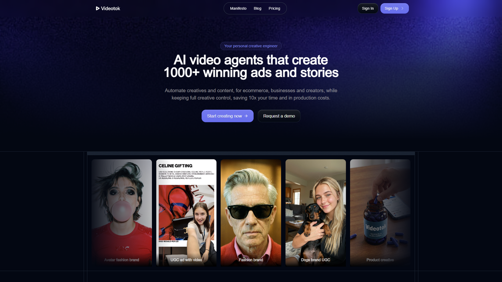 Videotok — интерфейс нейросети Videotok — интерфейс нейросети