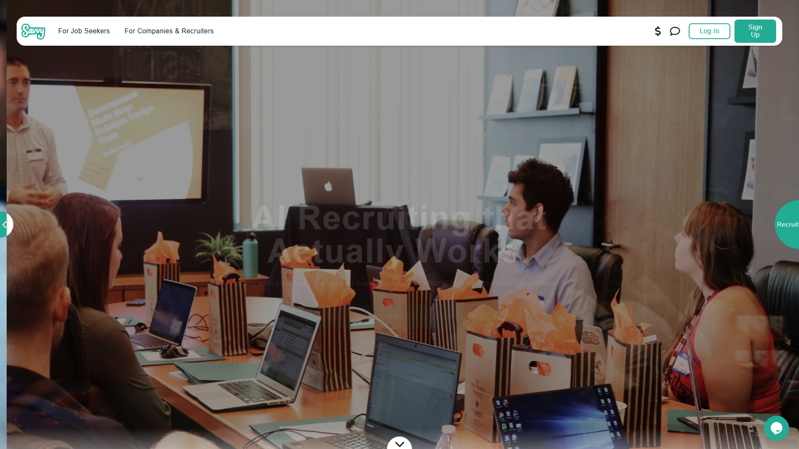 Savvy — AI Recruiter — интерфейс нейросети Savvy — AI Recruiter — интерфейс нейросети