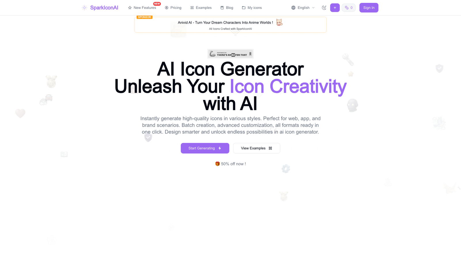 SparkIcon AI — интерфейс нейросети SparkIcon AI — интерфейс нейросети
