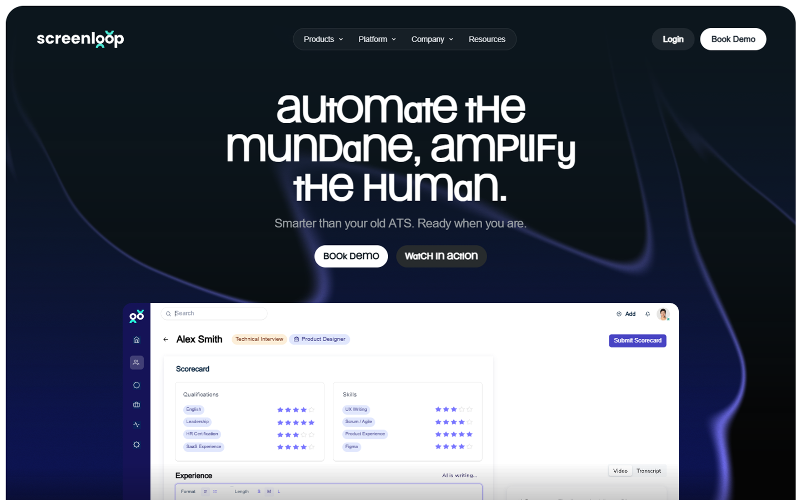 Screenloop — интерфейс нейросети Screenloop — интерфейс нейросети