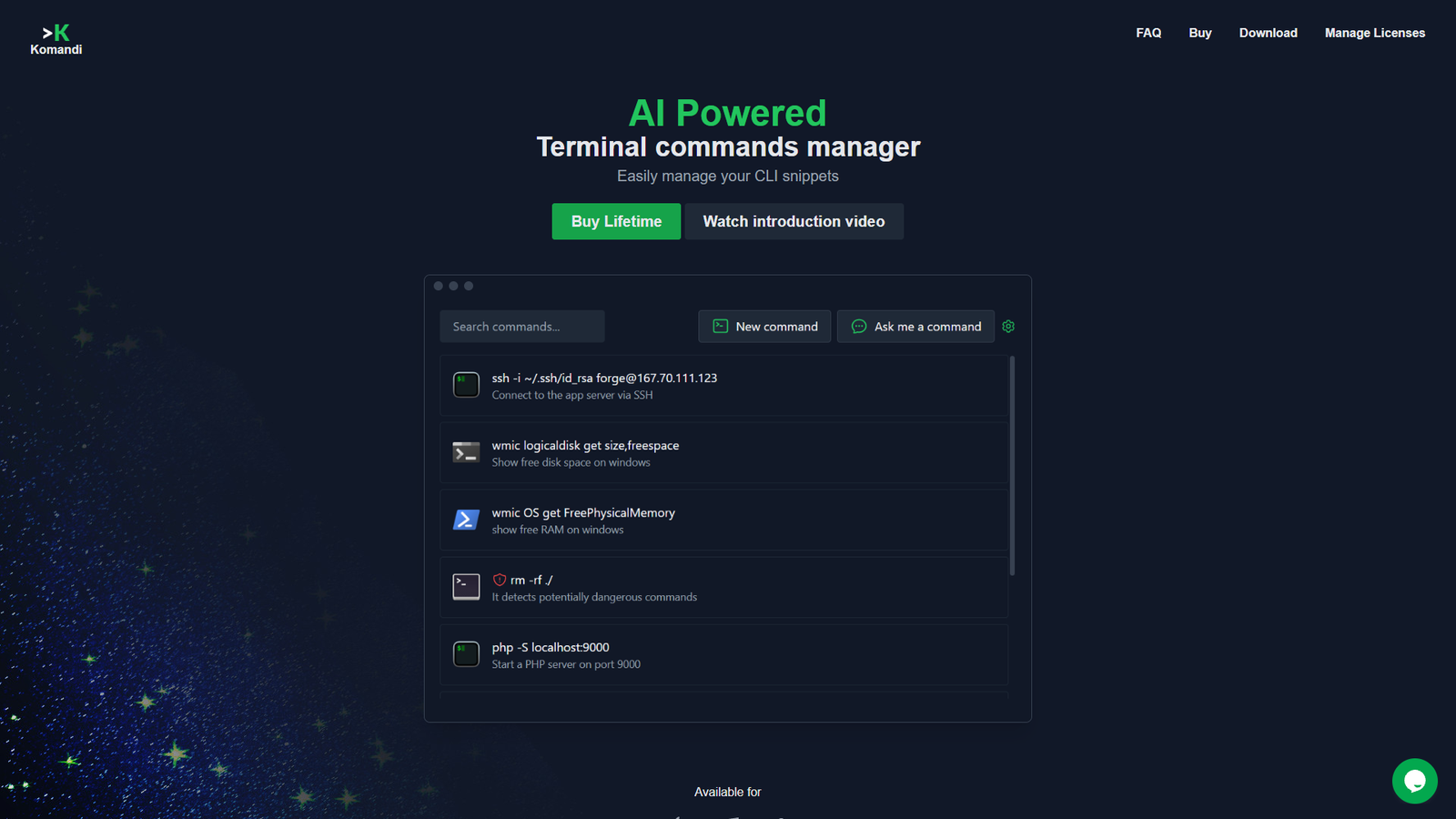 Komandi — интерфейс нейросети Komandi — интерфейс нейросети