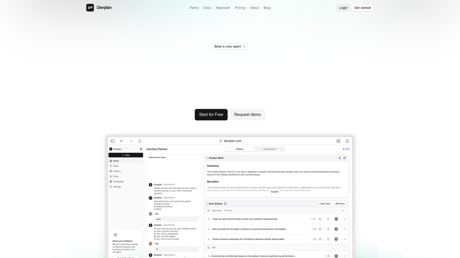 Devplan — интерфейс нейросети Devplan — интерфейс нейросети