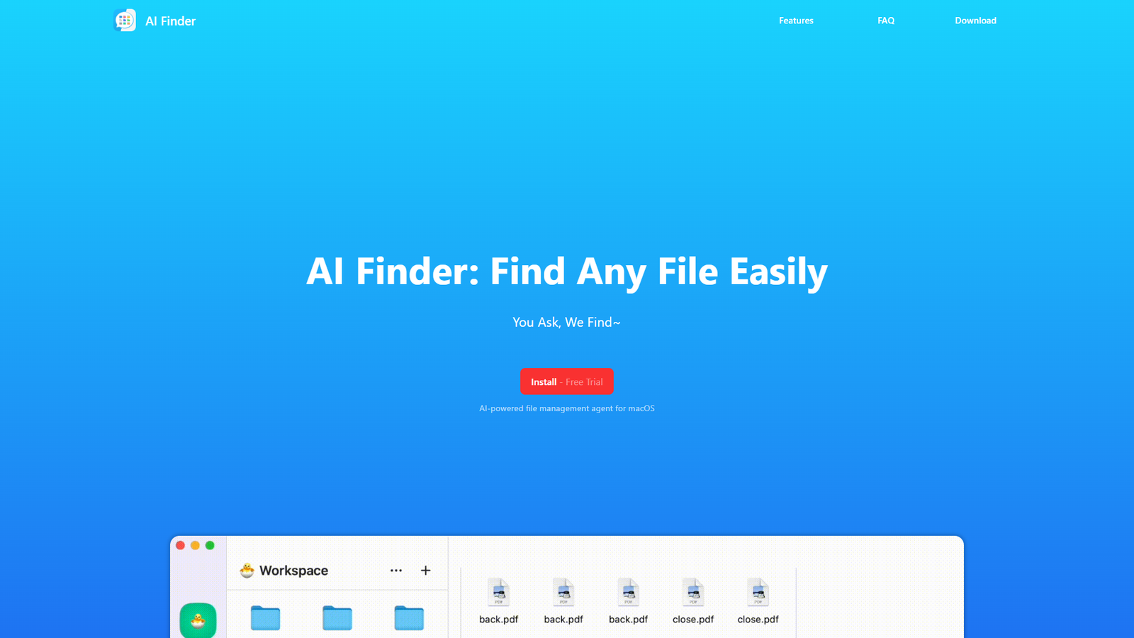 AI Finder — интерфейс нейросети AI Finder — интерфейс нейросети