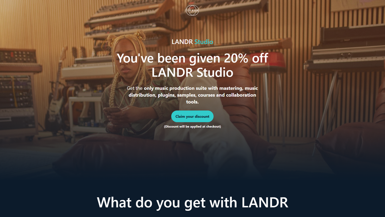 LANDR Studio — AI‑платформа для музыки — интерфейс нейросети LANDR Studio — AI‑платформа для музыки — интерфейс нейросети