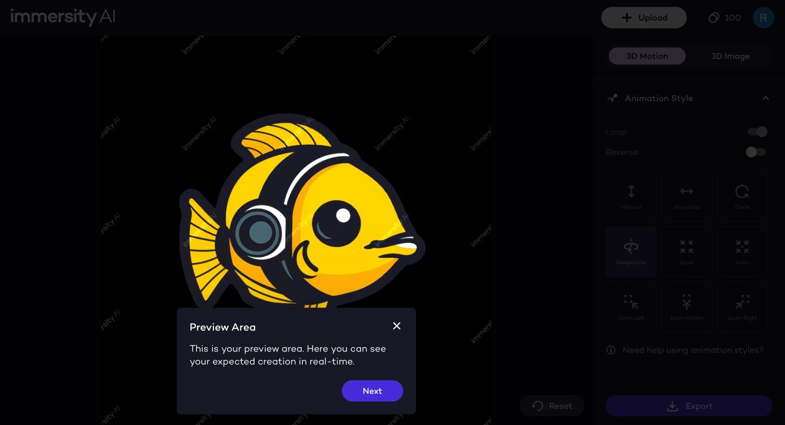 Immersity AI Generaton Immersity AI Generaton