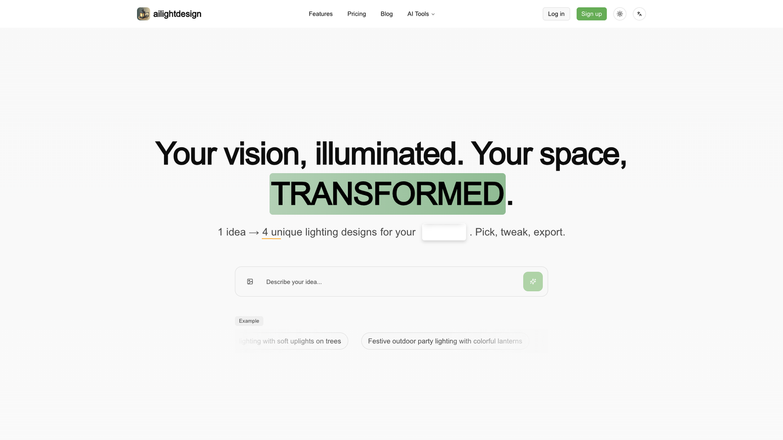 ailightdesign — интерфейс нейросети