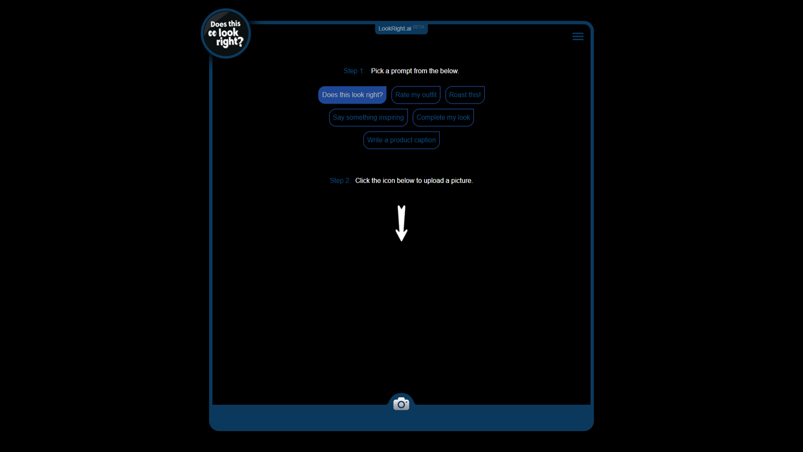 LookRight.ai — интерфейс нейросети LookRight.ai — интерфейс нейросети