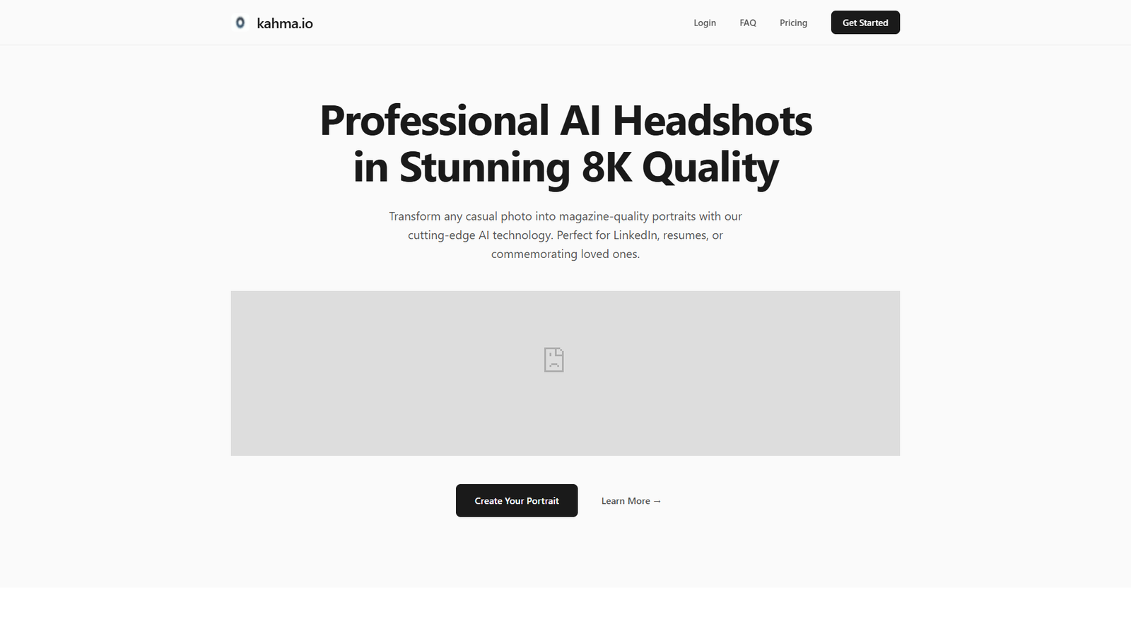 Kahma AI Portrait Generator — интерфейс нейросети Kahma AI Portrait Generator — интерфейс нейросети