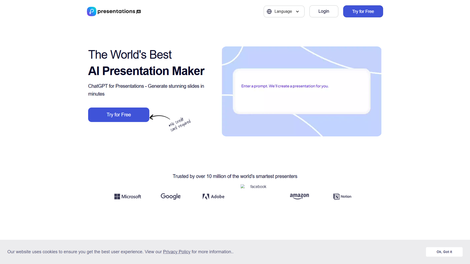 Presentations.AI — интерфейс нейросети Presentations.AI — интерфейс нейросети