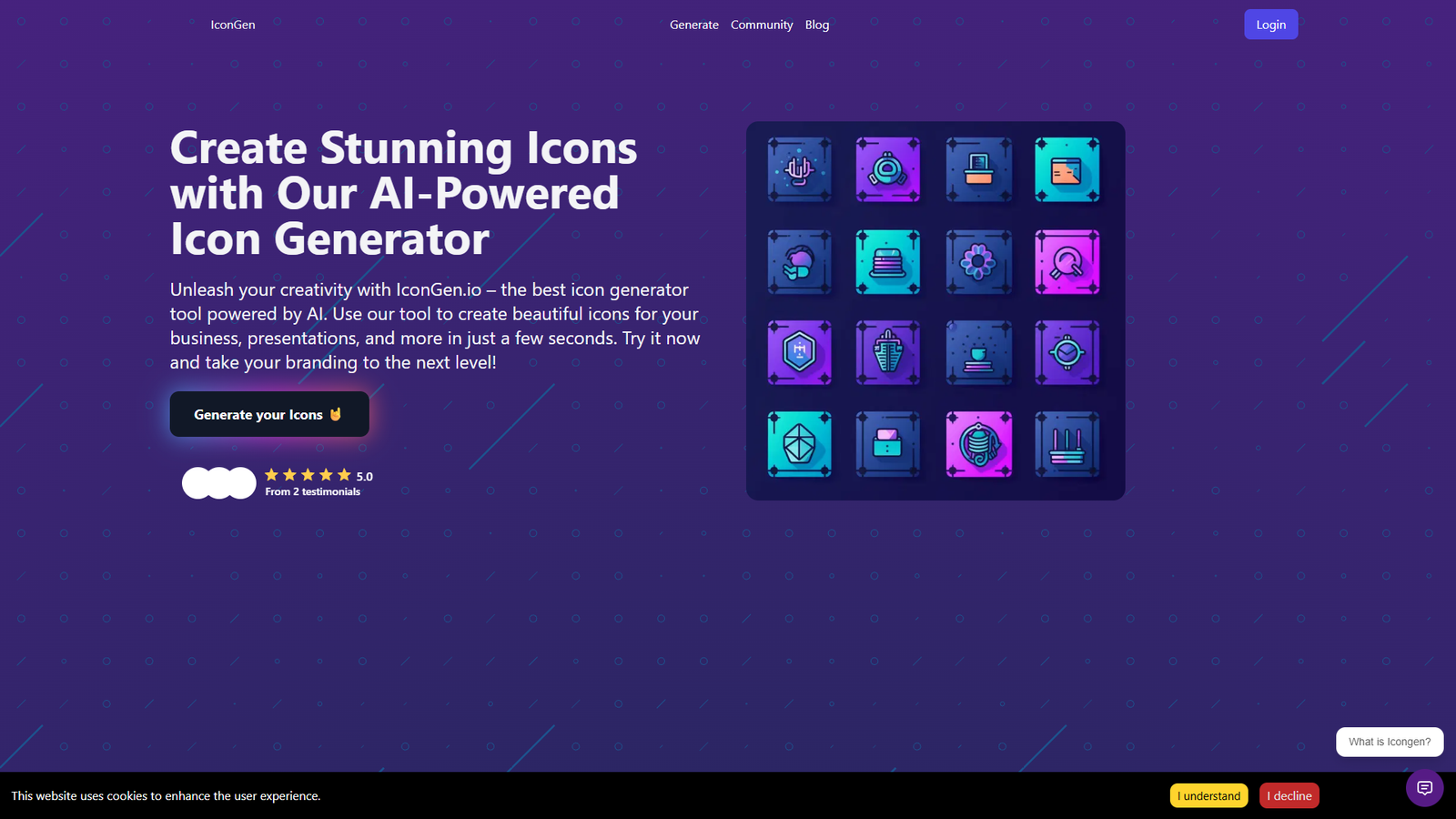 IconGen.io — интерфейс нейросети IconGen.io — интерфейс нейросети