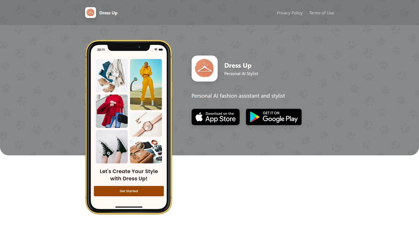 Dress Up Personal Fashion Stylist — интерфейс нейросети Dress Up Personal Fashion Stylist — интерфейс нейросети