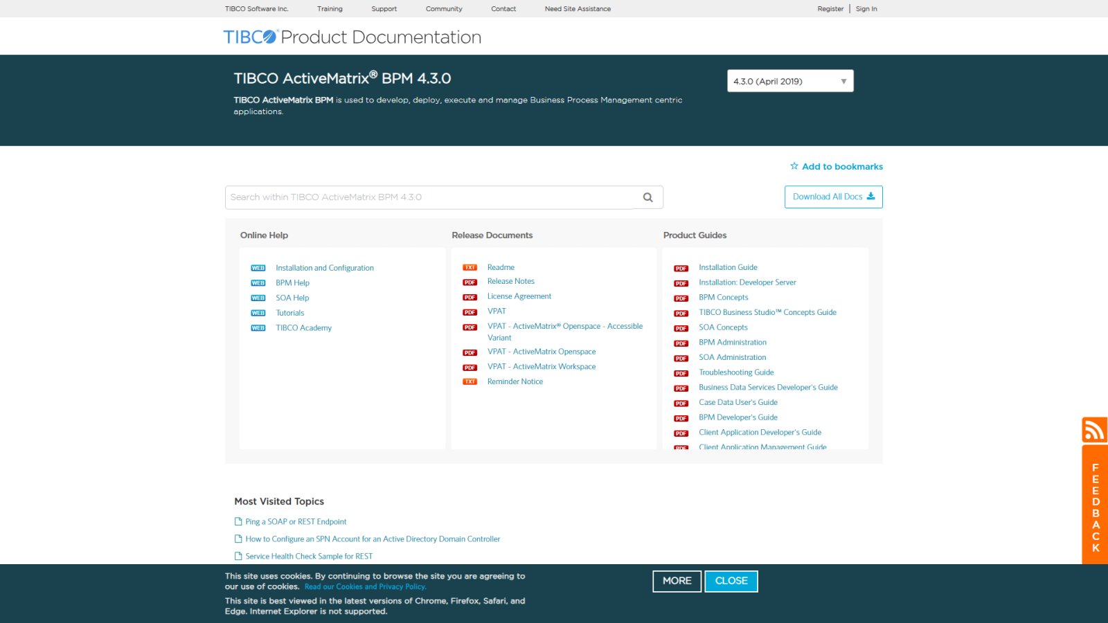 TIBCO ActiveMatrix BPM нейросеть Главная страница