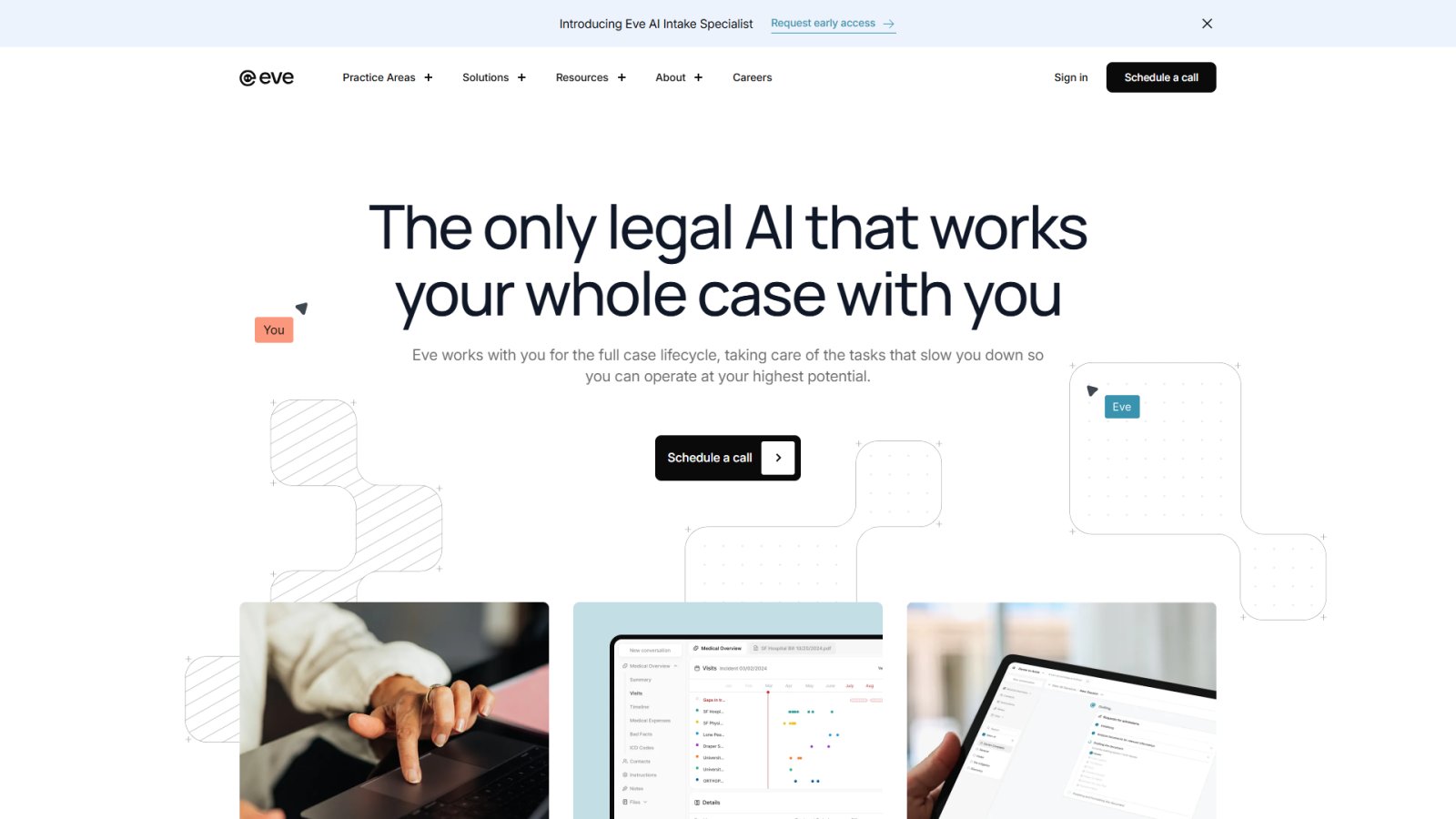 Eve Legal нейросеть Главная страница