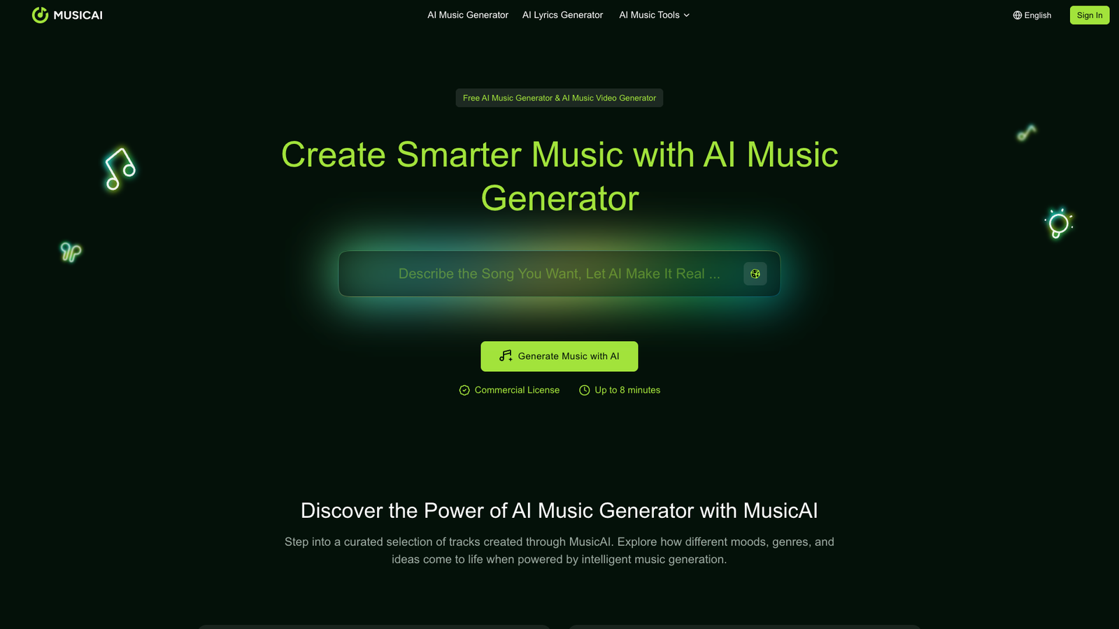MusicAI — интерфейс нейросети MusicAI — интерфейс нейросети