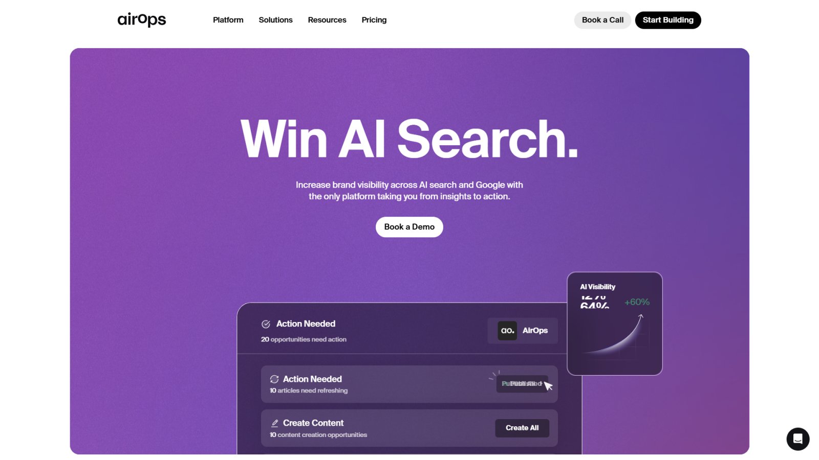 AirOps нейросеть Главная страница
