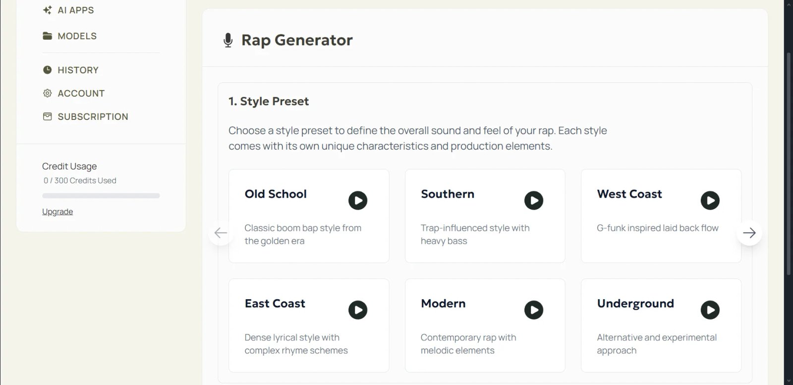 Uberduck AI Rap Generator