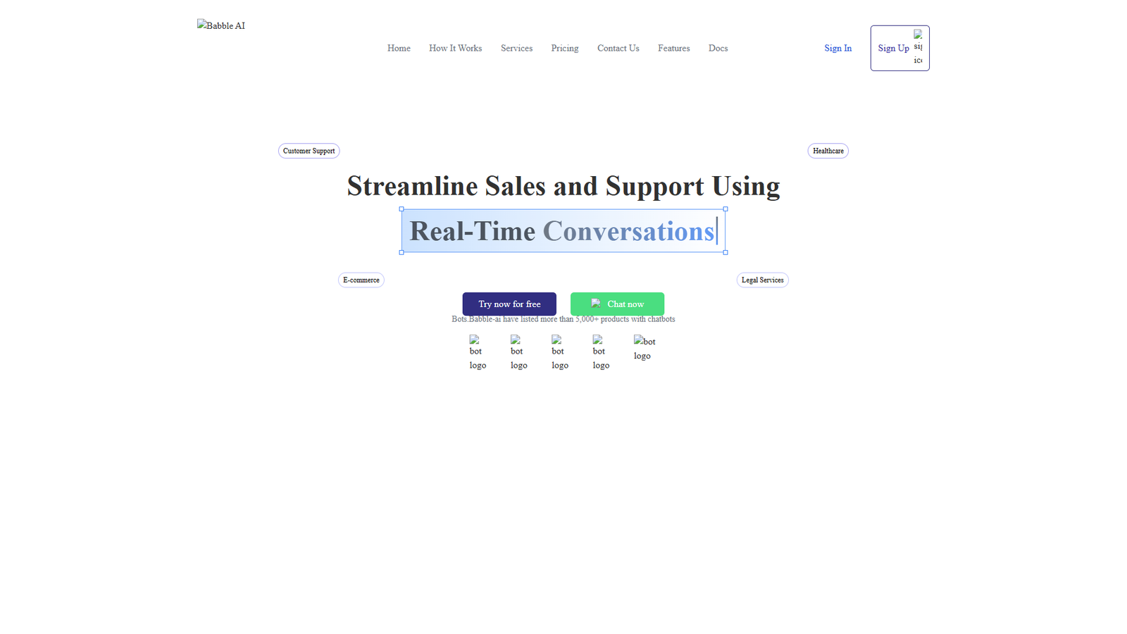 Babble AI — интерфейс нейросети Babble AI — интерфейс нейросети