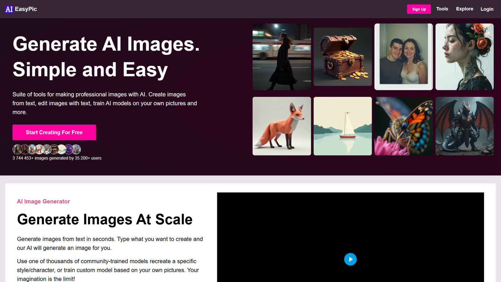 AIEasyPic — интерфейс нейросети AIEasyPic — интерфейс нейросети