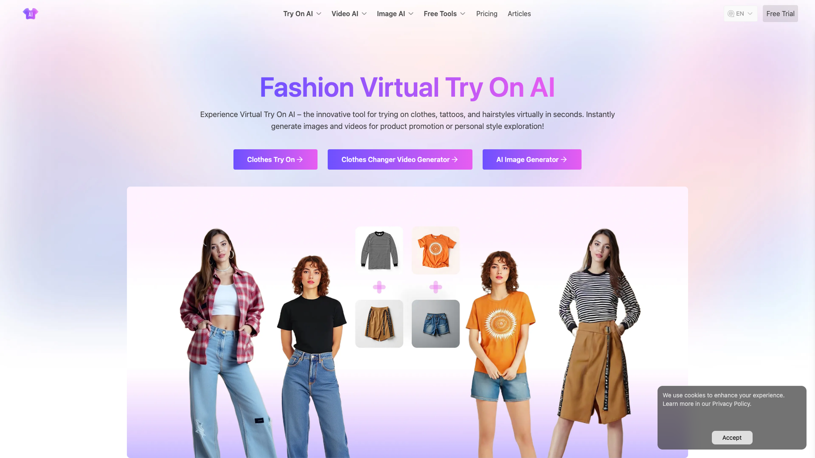 AI Try On — интерфейс нейросети AI Try On — интерфейс нейросети