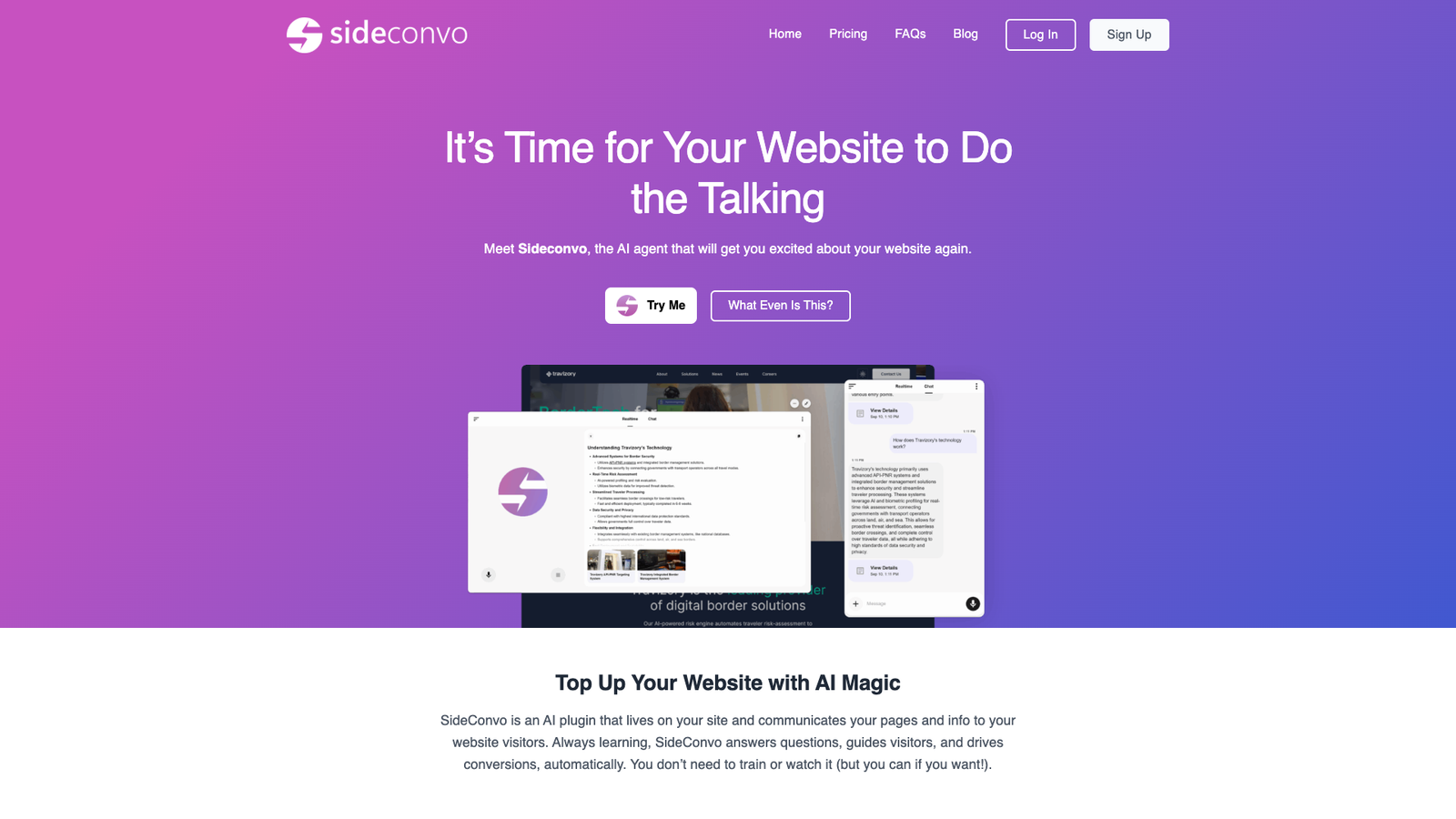 Sideconvo — интерфейс нейросети