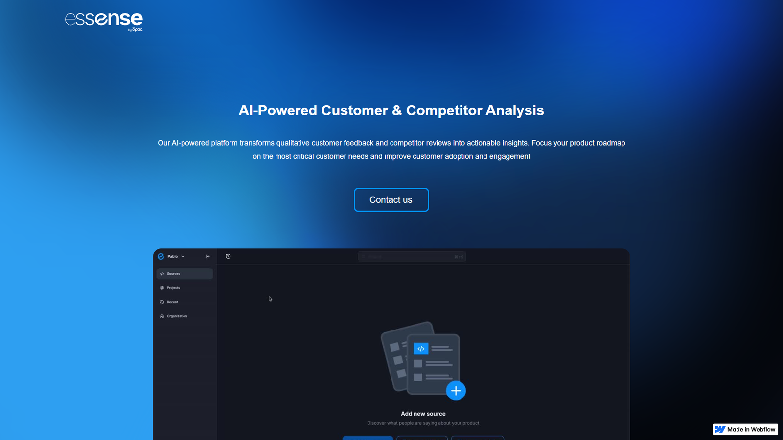 Essense — интерфейс нейросети Essense — интерфейс нейросети