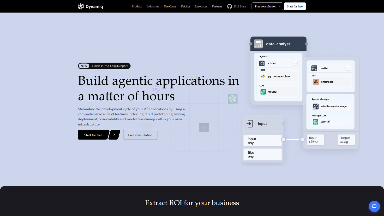 Dynamiq — интерфейс нейросети Dynamiq — интерфейс нейросети