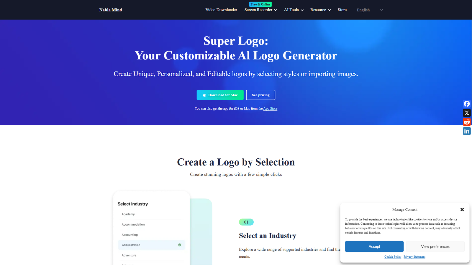 Super Logo — интерфейс нейросети Super Logo — интерфейс нейросети