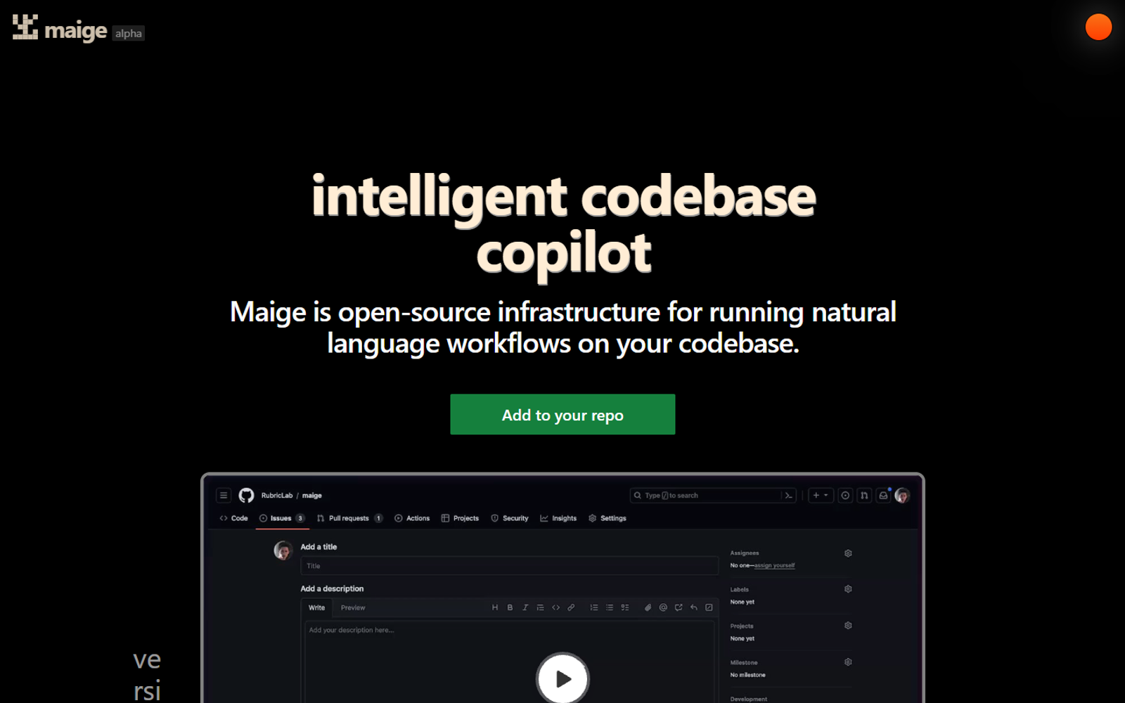 Maige — интерфейс нейросети Maige — интерфейс нейросети