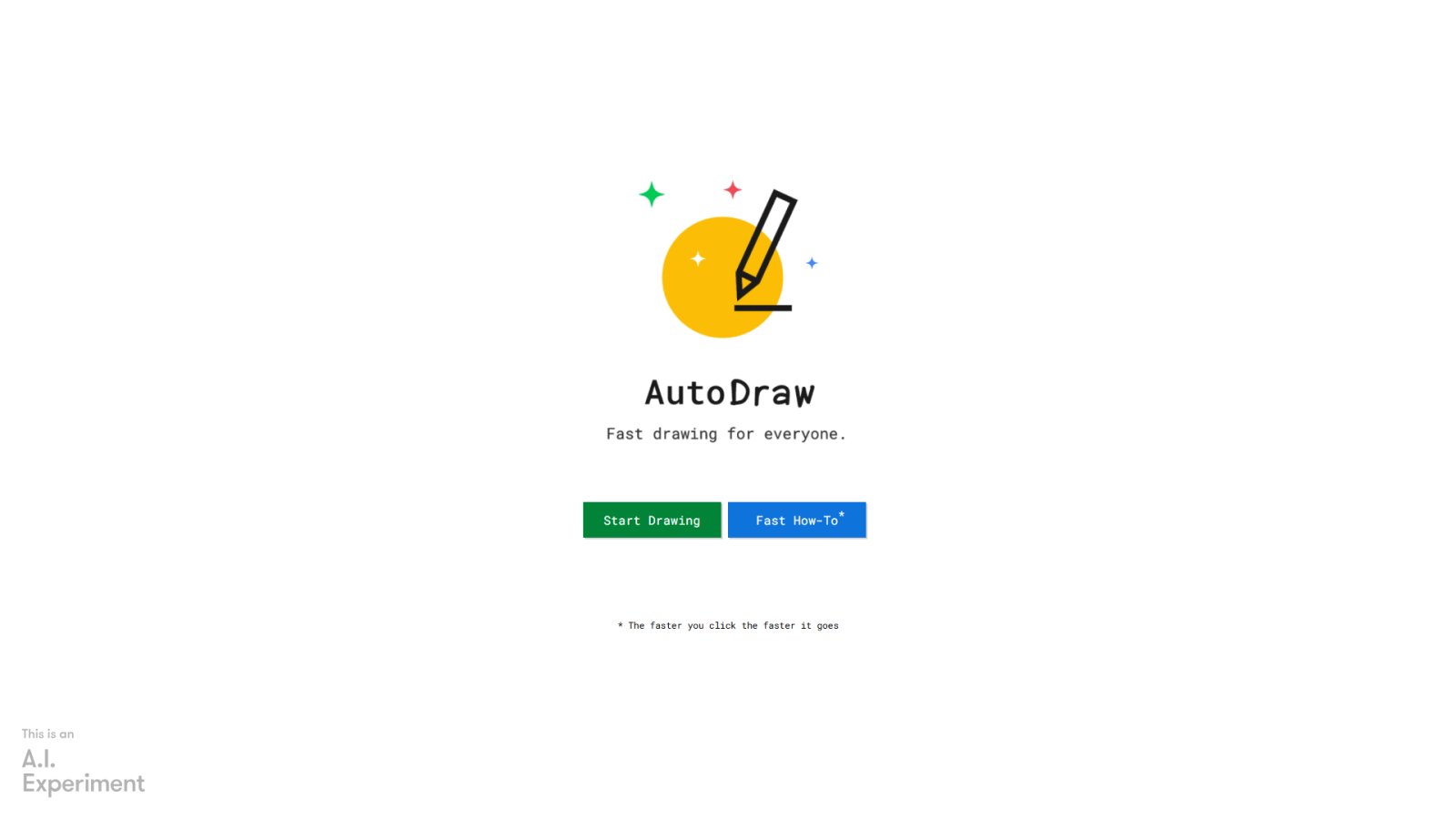 Autodraw нейросеть Главная страница