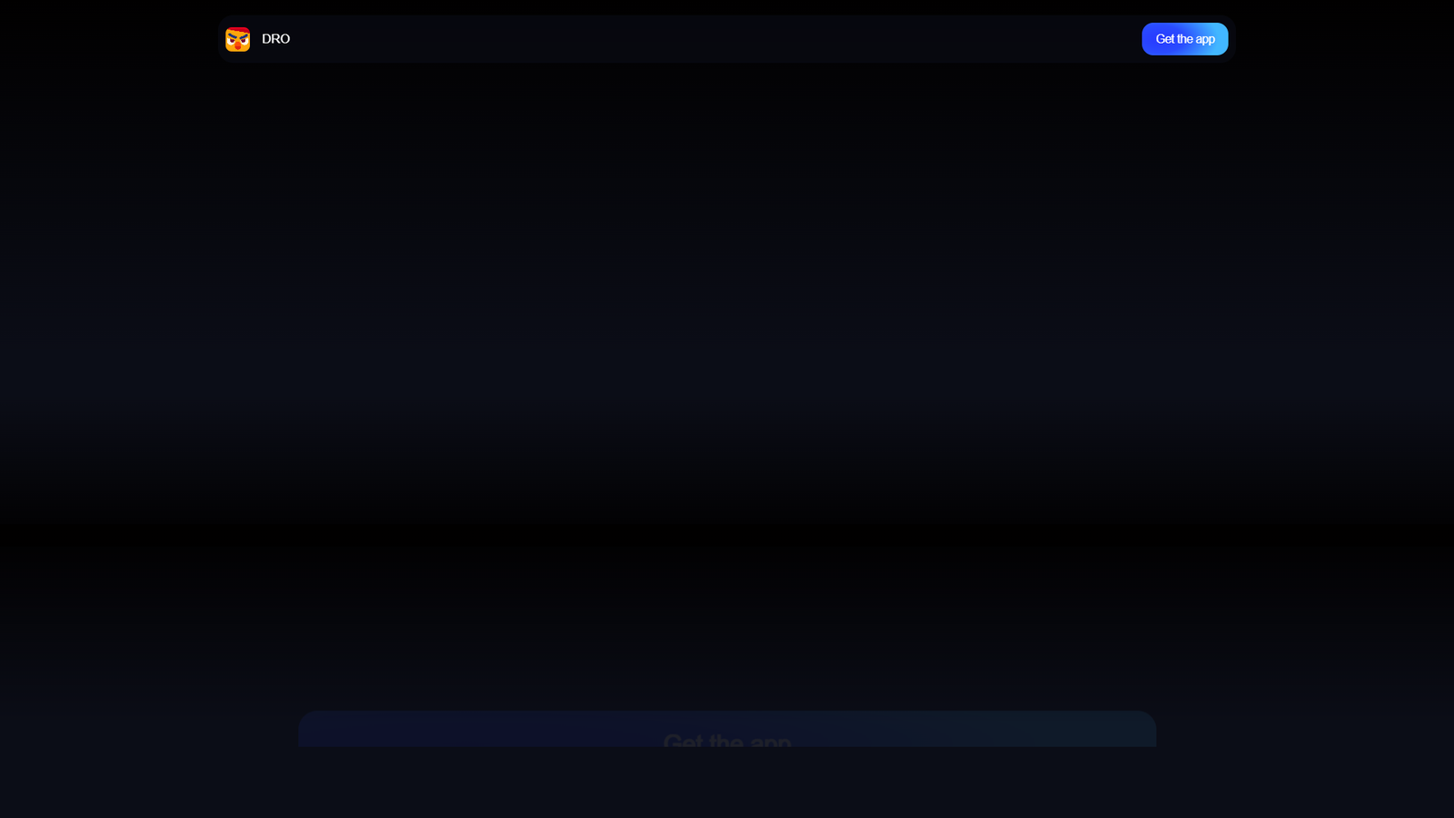 DRO app — интерфейс нейросети DRO app — интерфейс нейросети