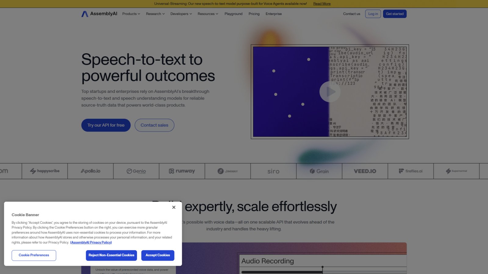 AssemblyAI нейросеть Главная страница AssemblyAI нейросеть Главная страница