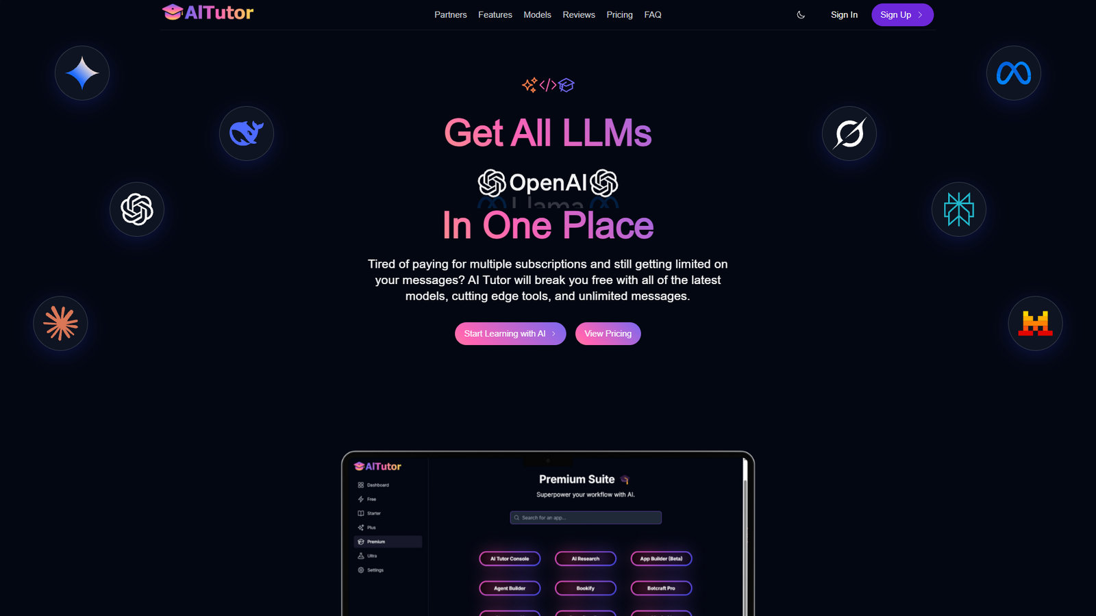 AI Tutor — интерфейс нейросети AI Tutor — интерфейс нейросети