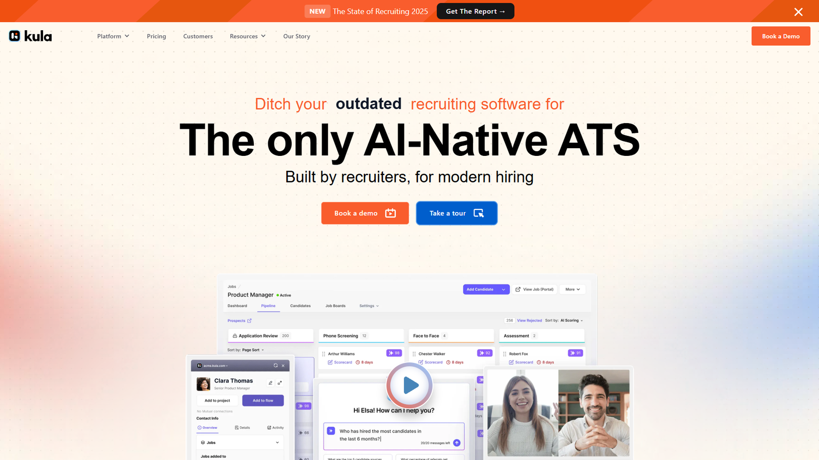 Kula — AI‑native ATS и генератор рекрутинговых писем — интерфейс нейросети Kula — AI‑native ATS и генератор рекрутинговых писем — интерфейс нейросети