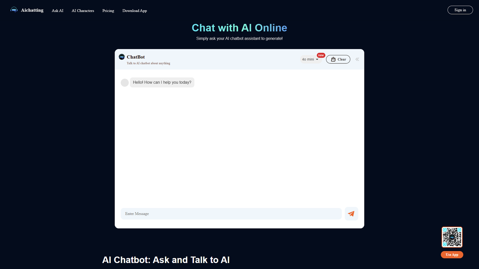AI Chatting — интерфейс нейросети AI Chatting — интерфейс нейросети