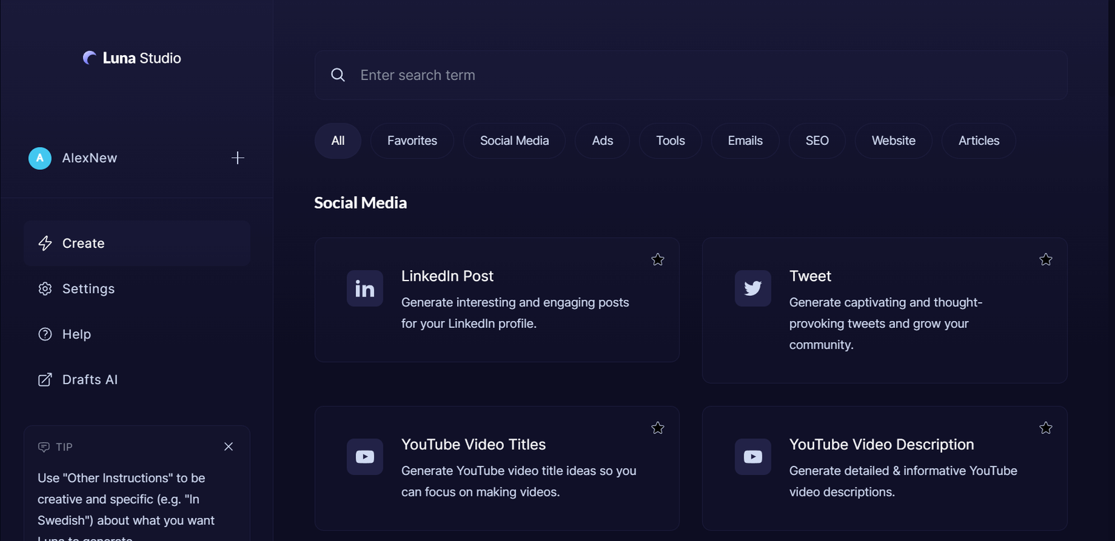 Luna Нейросеть Luna Нейросеть