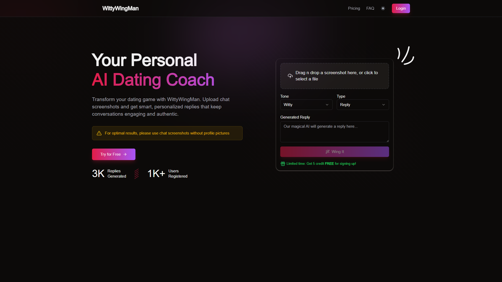 WittyWingMan — интерфейс нейросети WittyWingMan — интерфейс нейросети