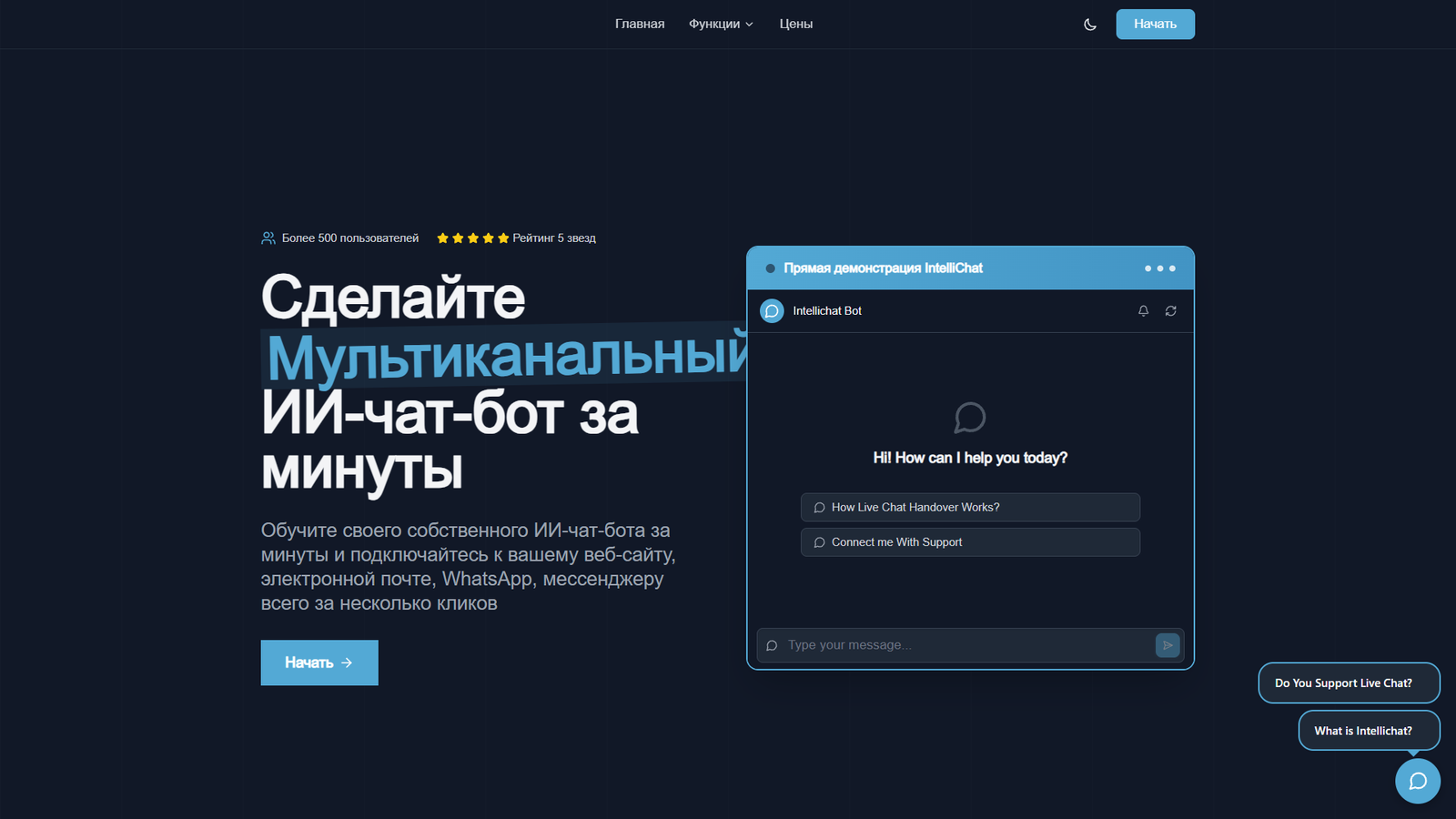 IntelliChat — интерфейс нейросети IntelliChat — интерфейс нейросети