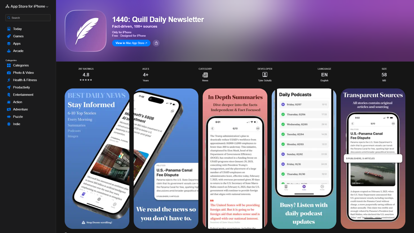 1440 Quill Daily Newsletter — интерфейс нейросети 1440 Quill Daily Newsletter — интерфейс нейросети