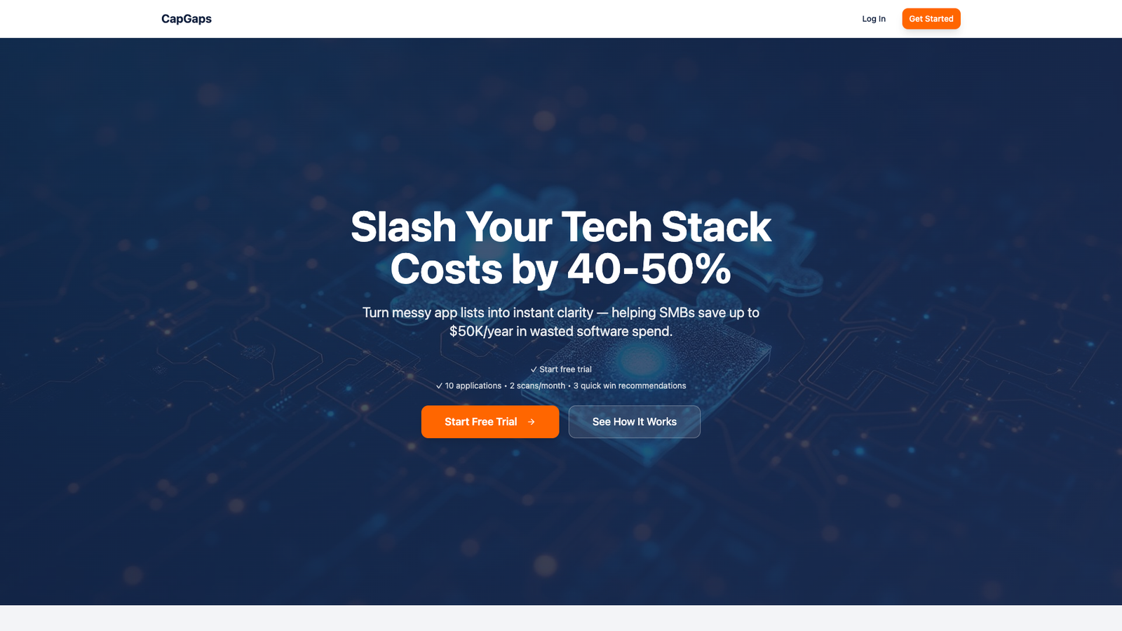 CapGaps — интерфейс нейросети