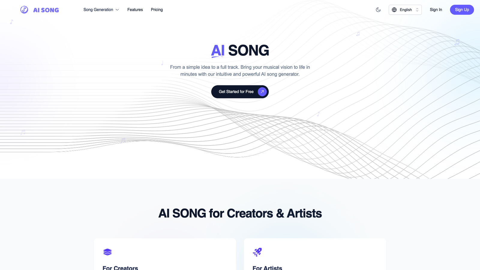 AI Song — интерфейс нейросети AI Song — интерфейс нейросети