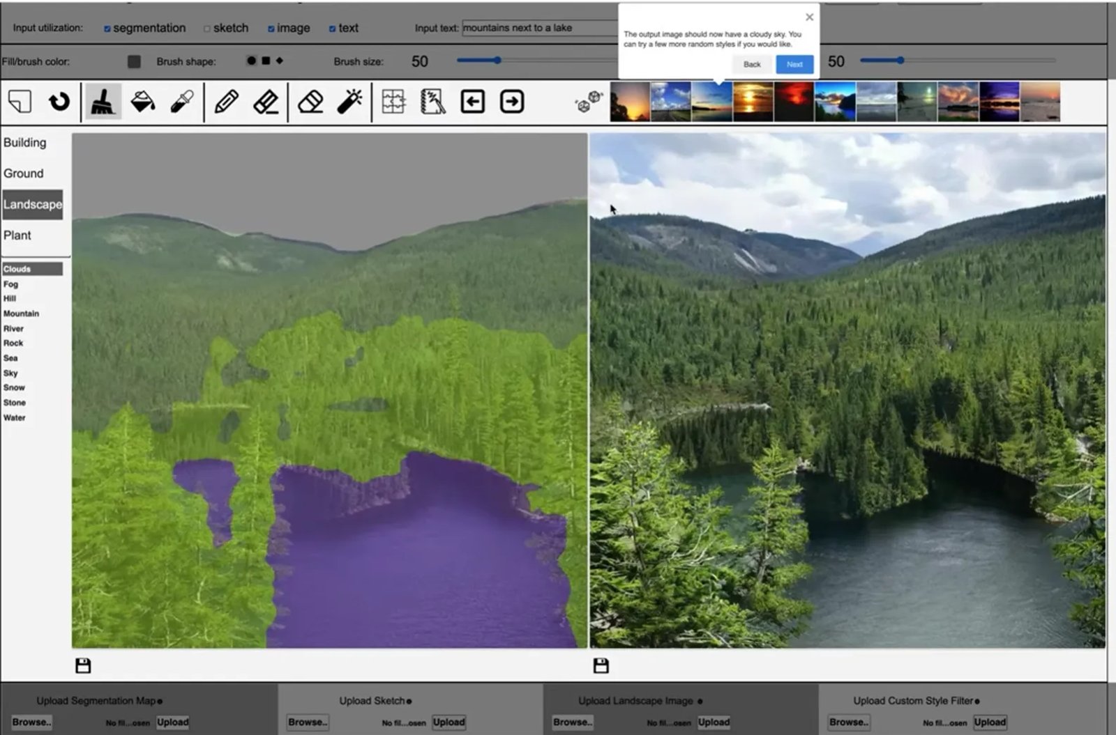 GauGAN Эскиз GauGAN Эскиз