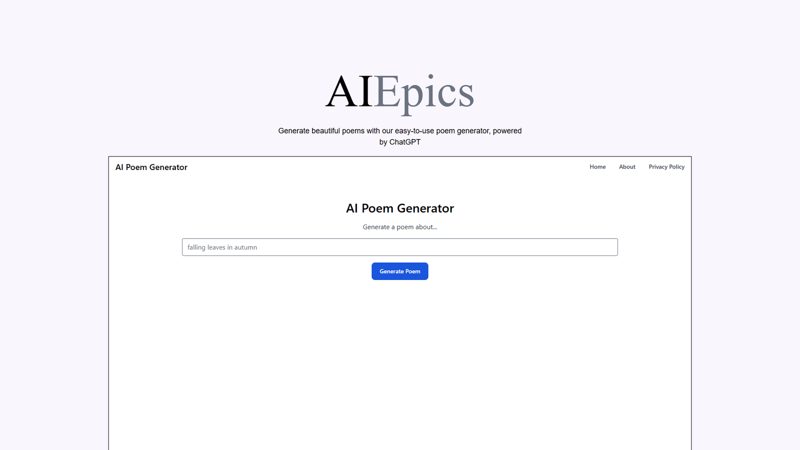 AIEpics — интерфейс нейросети AIEpics — интерфейс нейросети