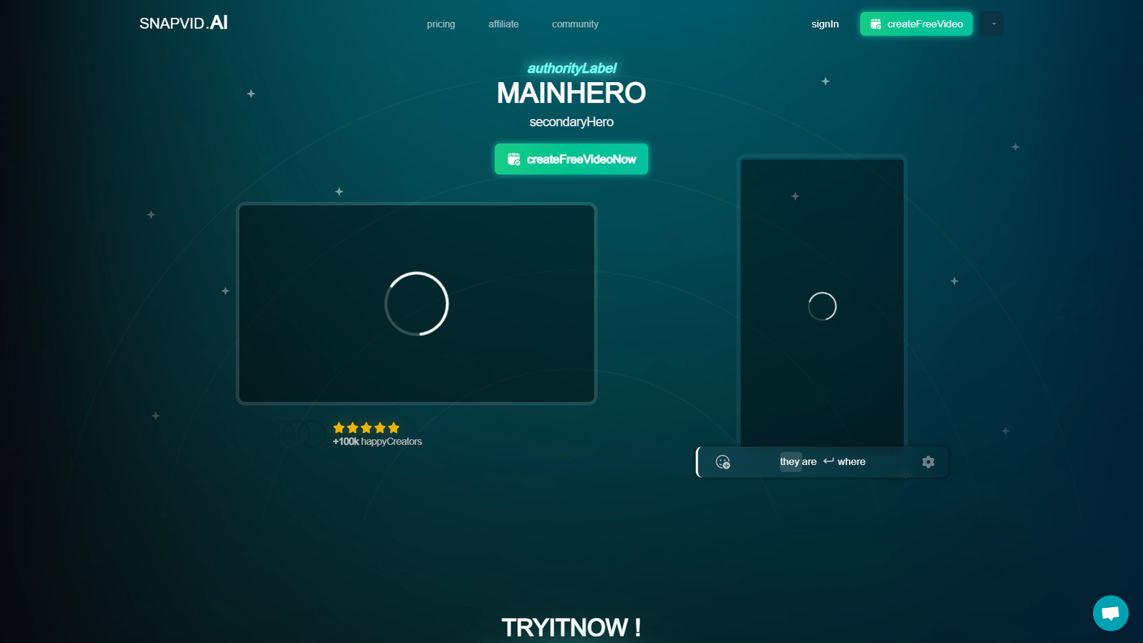 SNAPVID.AI — интерфейс нейросети SNAPVID.AI — интерфейс нейросети