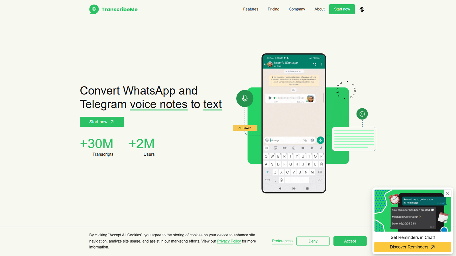 TranscribeMe — интерфейс нейросети TranscribeMe — интерфейс нейросети