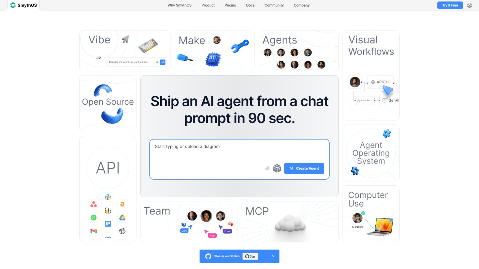 SmythOS нейросеть Главная страница SmythOS нейросеть Главная страница